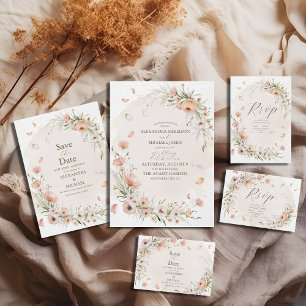 Boho Wildflower Garden Wedding Foam Board