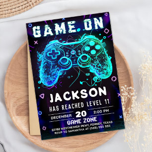 Video Game Party Kids Birthday Gamer Banner