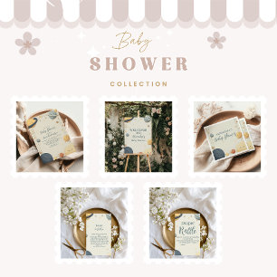 Whimsical Outer Space Baby Shower Invitation