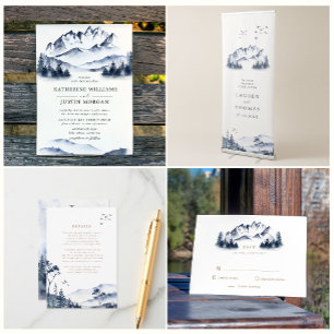 Blue Mountain Pre-Addressed Wedding Envelope