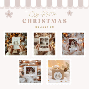 Rustic Neutral Christmas Wrapping Paper