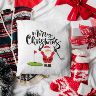  Golf cart with Santa Claus Let Par Tee Golfer   Postcard