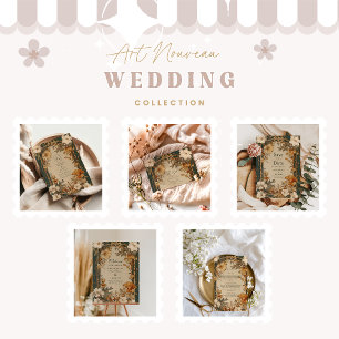 Elegant Vintage Floral Frame Wedding Save The Date