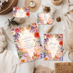 Boho Victorian Royal Floral Wedding  Foam Board
