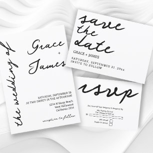 Simple Handwritten Typography Minimalist Menu