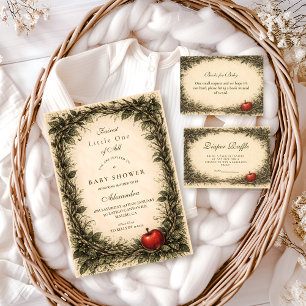 Woodland Apple Forest Baby Shower Invitation