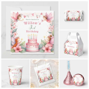 Enchanted Pink Fairy garden - Birthday  Hershey®'s Kisses®