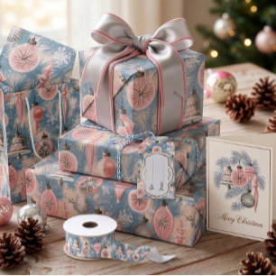 Pastel Nostalgia: Mid-Century Glass Ornaments Tissue Paper