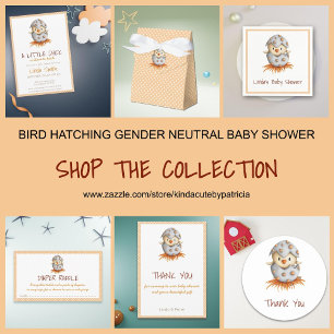Bird Neutral Baby Shower Invitation