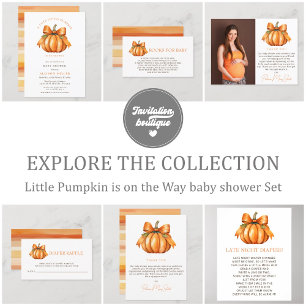 Little Pumpkin Late Night Diapers Baby Shower Game Poster