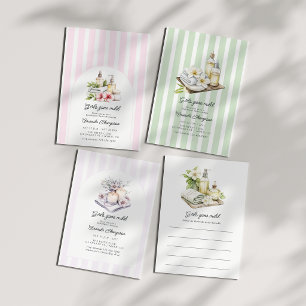 Girls Gone Mild Spa Wellness Bachelorette Party Invitation