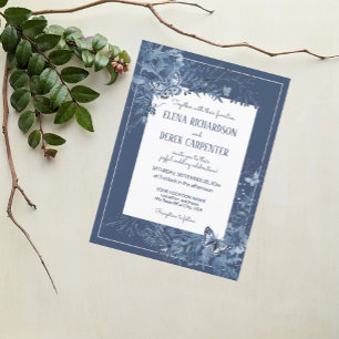 Budget White Dusty Blue Wildflower Floral Wedding