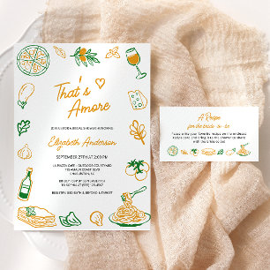 That’s Amore Rustic Italian Food Bridal Shower Paper Plates