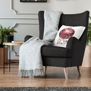 Burgundy and Ivory Jingle and Mingle Party Holiday Card