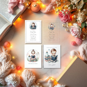 Personalized Our Next Chapter Baby Shower Acrylic Invitations