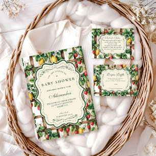 Country Fruit Garden Baby Shower Napkins