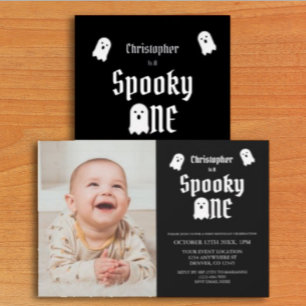 Spooky One 1st Birthday Invitation