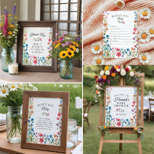 Little Wildflower Baby Shower Invitation