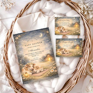 Highland Cow Meadow Baby Shower Napkins