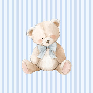 Blue Elegant Teddy Bear Balloon