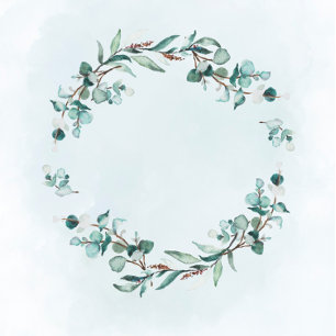 Dusty Blue Eucalyptus Greenery Wedding Shower