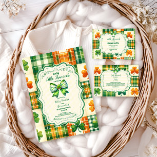 Bow Lucky Little Shamrock Baby Shower Napkins