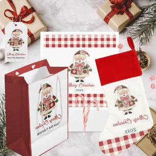 Cute Personalized Santa Christmas Holiday Banner