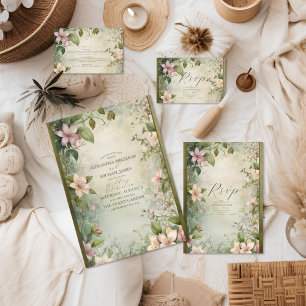 Art Nouveau Inspired Floral Symphony Wedding Foam Board