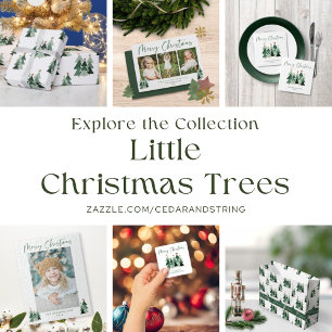 Rustic Trees Modern Christmas Holiday 3 Photo