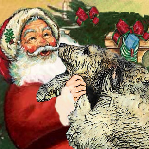 Irish Wolfhound Christmas Gifts Holiday Card