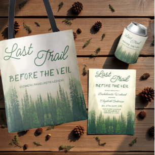 Last Trail Before The Veil Bachelorette Invitation