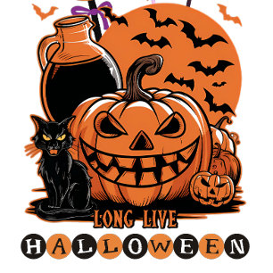 Spooktacular Halloween Fun with Cute Black Cats Invitation