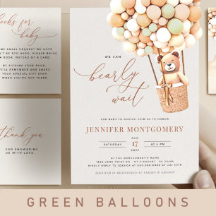 We Can Bearly Wait! Baby Shower Invitation