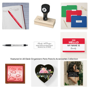 Hello My Name is Red White Office Staff Volunteer Badge