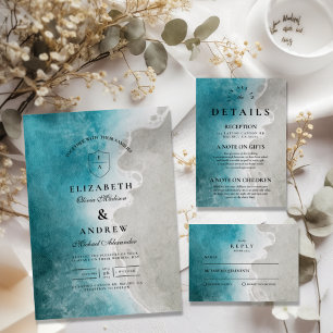 Modern Elegant Tropical Beach Wedding Save The Date