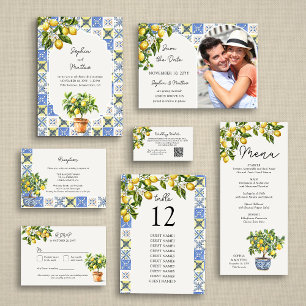 Lemon Grove Wedding Table Number Seating Chart
