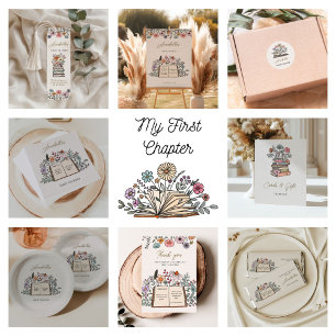 Boho New Chapter Wildflower Book Girls Birthday   Bookmarks