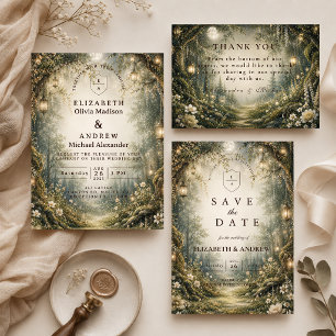 Enchanted Enchanted Woodland Wedding Save The Date