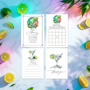 Chic Margs and Matrimony Bridal Shower Advice Card