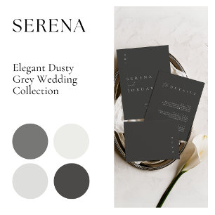 Minimalist Black & White Wedding Invitation