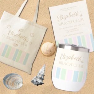 Beach Club Birthday Tote Bag