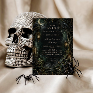 Elegant Haunted Forest Halloween Party Wrapping Paper Sheets