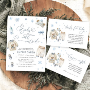 Cold Outside Winter Clothes Books for Baby Enclosure Card