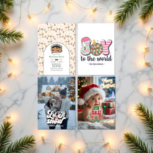 Retro Christmas Vibes Holiday Party Invitation