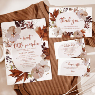 Boho fall Pumpkin mommy or daddy baby shower game
