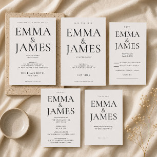 Editable Vertical Typography Luxury Details Card