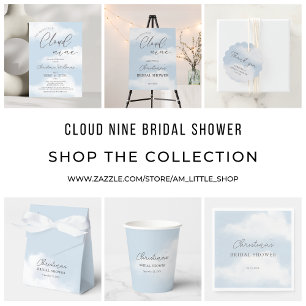 Modern Cloud 9 Bridal Shower Invitation