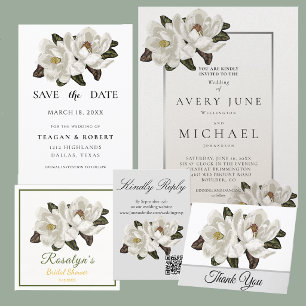Magnolia blossom paper plates