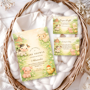 Countryside Barnyard Baby Shower Napkins