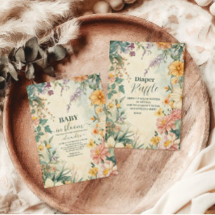 Blush Floral Baby in Bloom Baby Shower Napkins